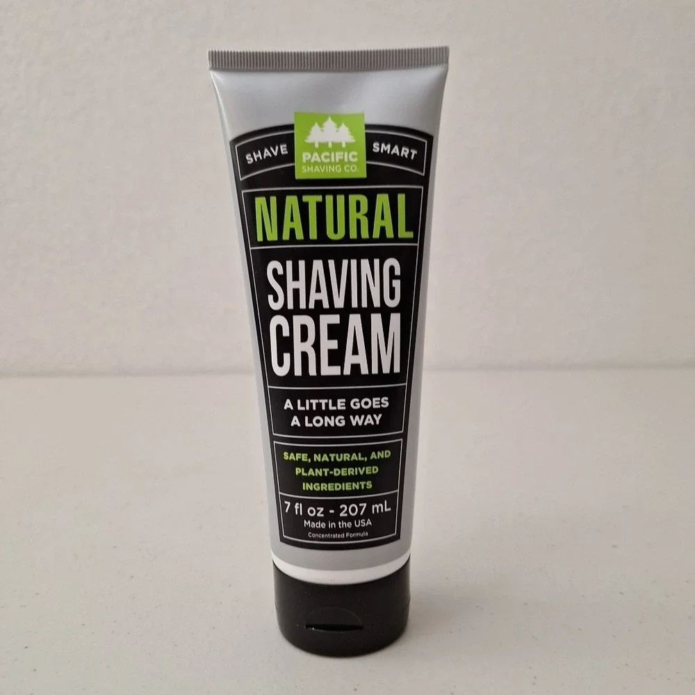 Pacific Shaving Company Natural Shaving Cream Shea Butter Shave LARGE SIZE, 7 oz